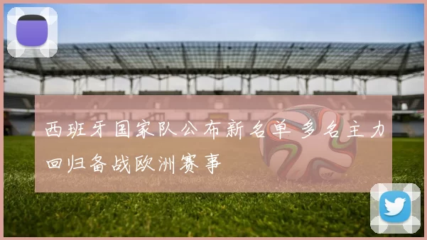 西班牙国家队公布新名单 多名主力回归备战欧洲赛事